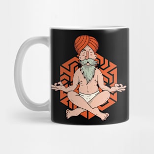 Meditating Yogi Cartoon Mug